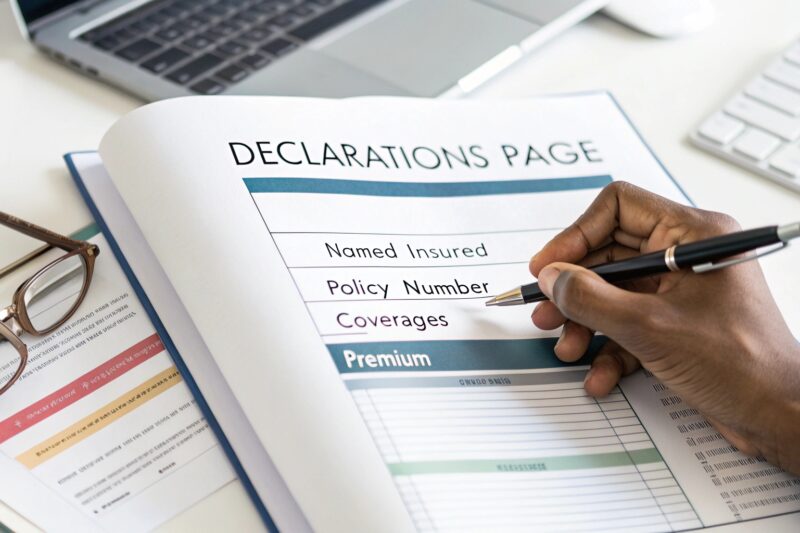 What Is an Insurance Declarations Page? A Simple Guide