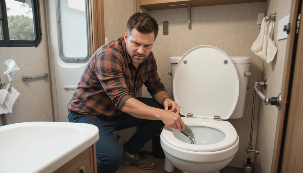 thetford toilet not flushing