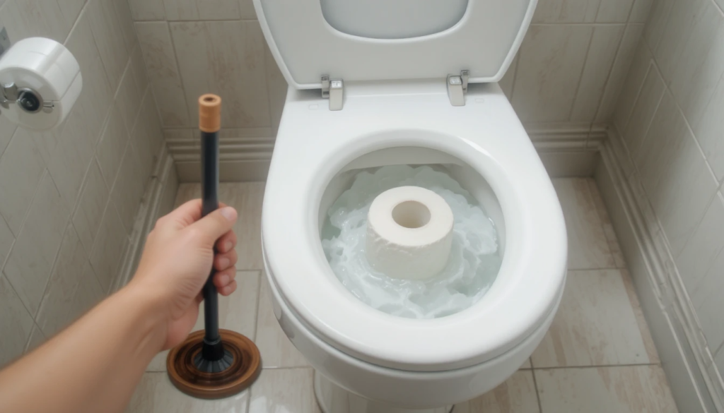 toilet not flushing paper