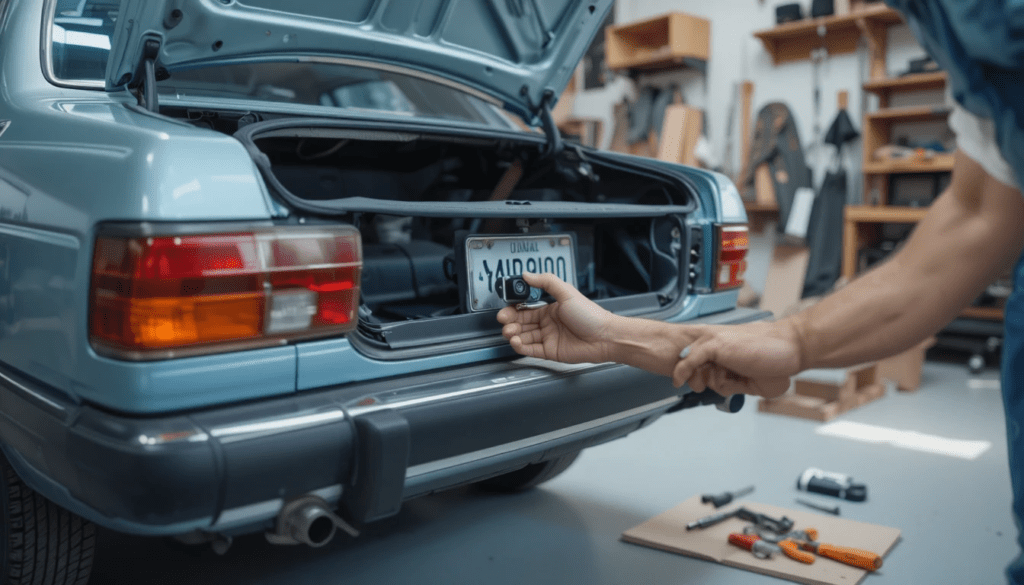 how to install a backup camera on an old car